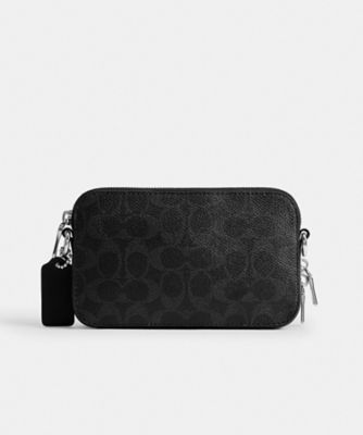 【COACH】 タグ有り トラック パック ボディバッグ シグネチャー ブラック コーチ(COACH) シグネチャー(Signature) ボディバッグ・ウエストポーチ